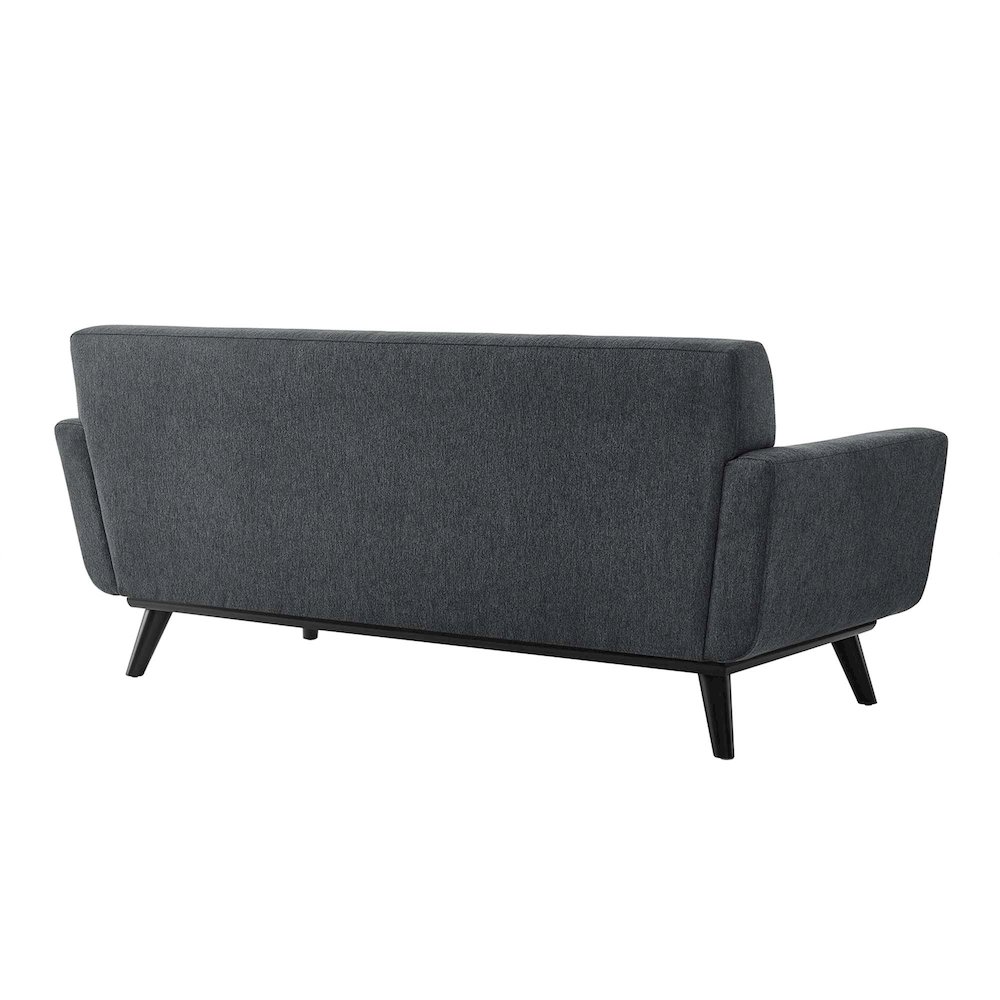 Engage Herringbone Fabric Loveseat. Picture 4
