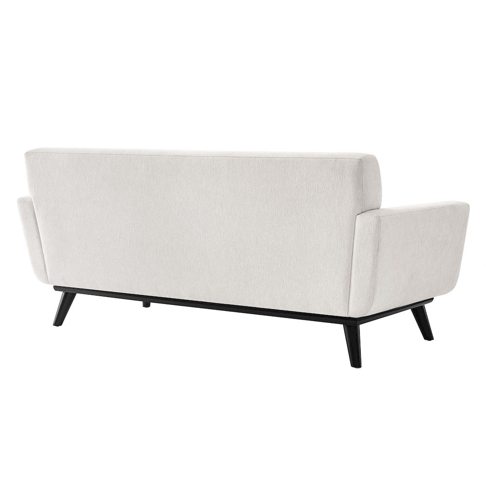 Engage Herringbone Fabric Loveseat. Picture 4