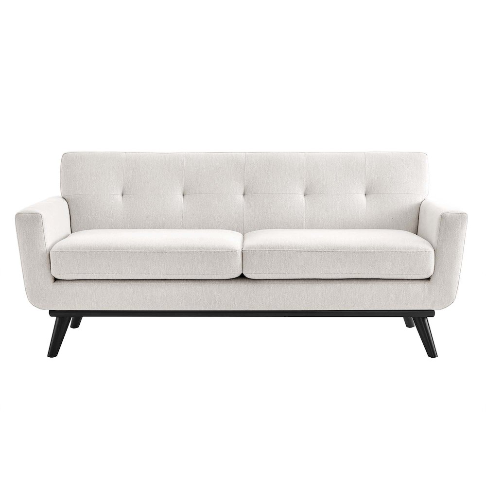 Engage Herringbone Fabric Loveseat. Picture 5