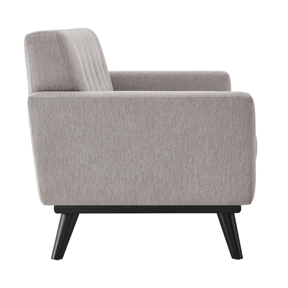 Engage Herringbone Fabric Loveseat. Picture 3