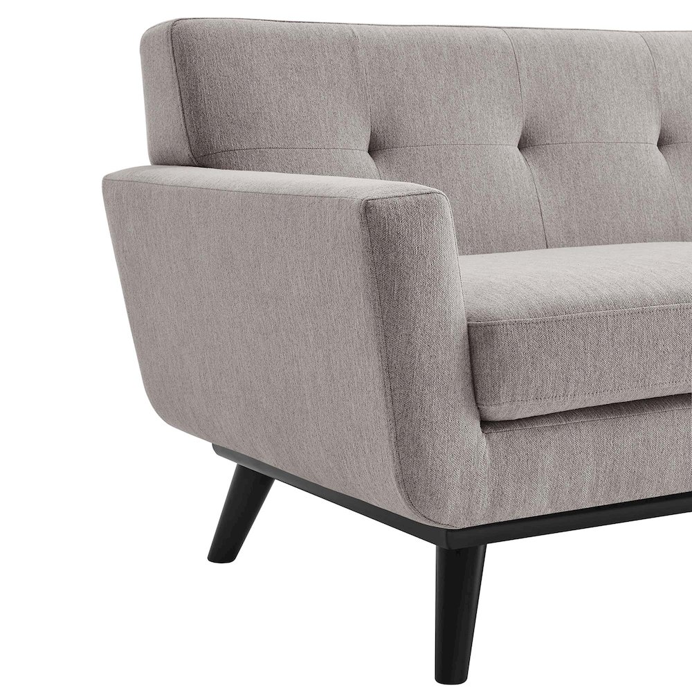 Engage Herringbone Fabric Loveseat. Picture 6
