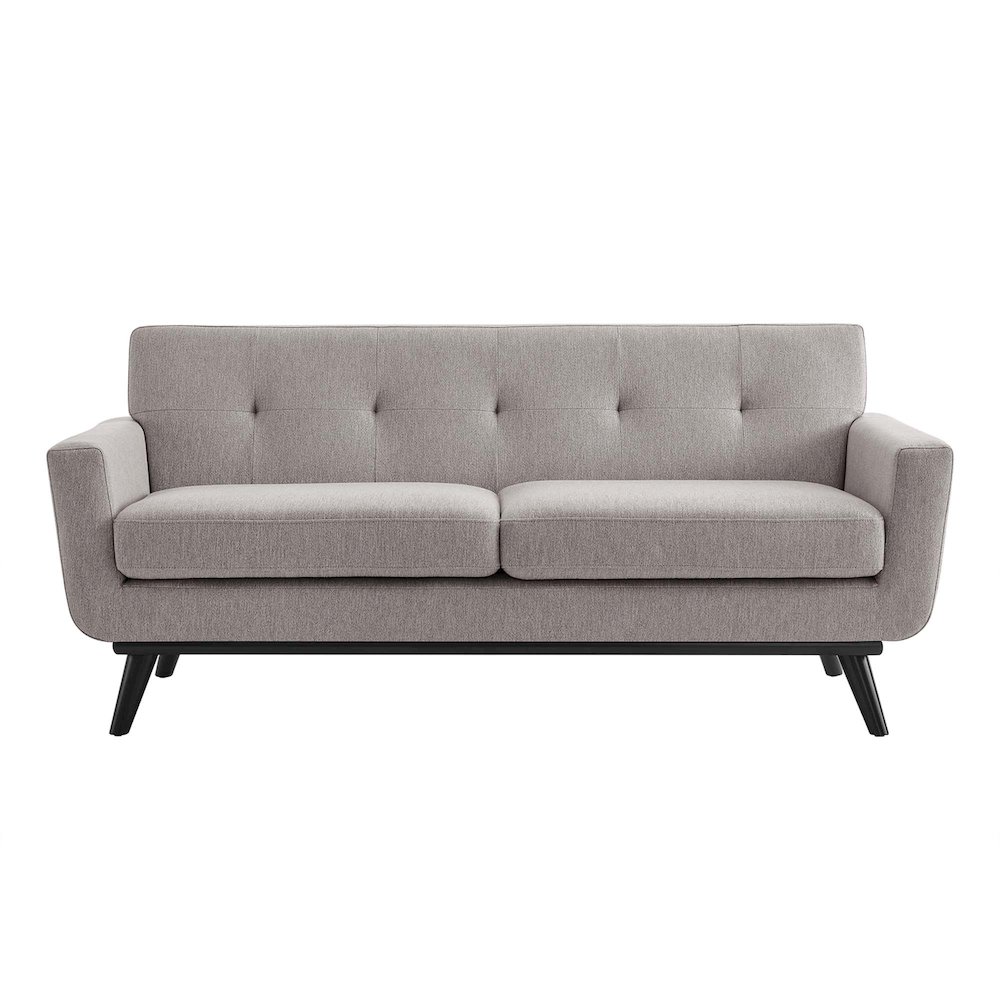 Engage Herringbone Fabric Loveseat. Picture 5