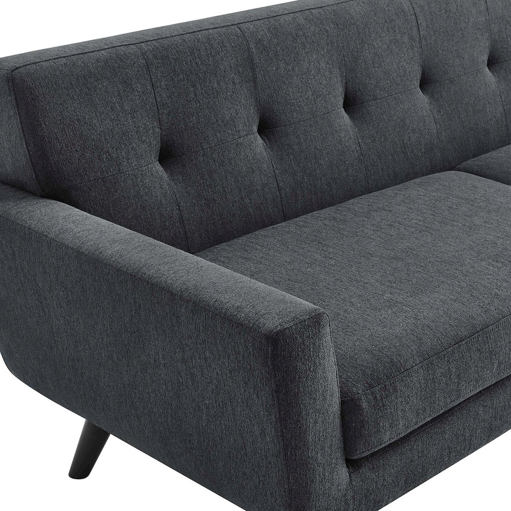 Engage Herringbone Fabric Sofa. Picture 6