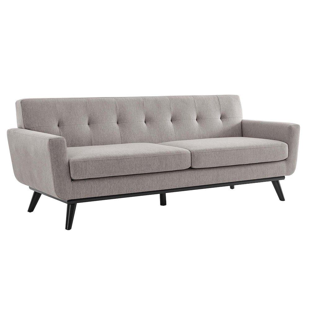 Engage Herringbone Fabric Sofa. Picture 1