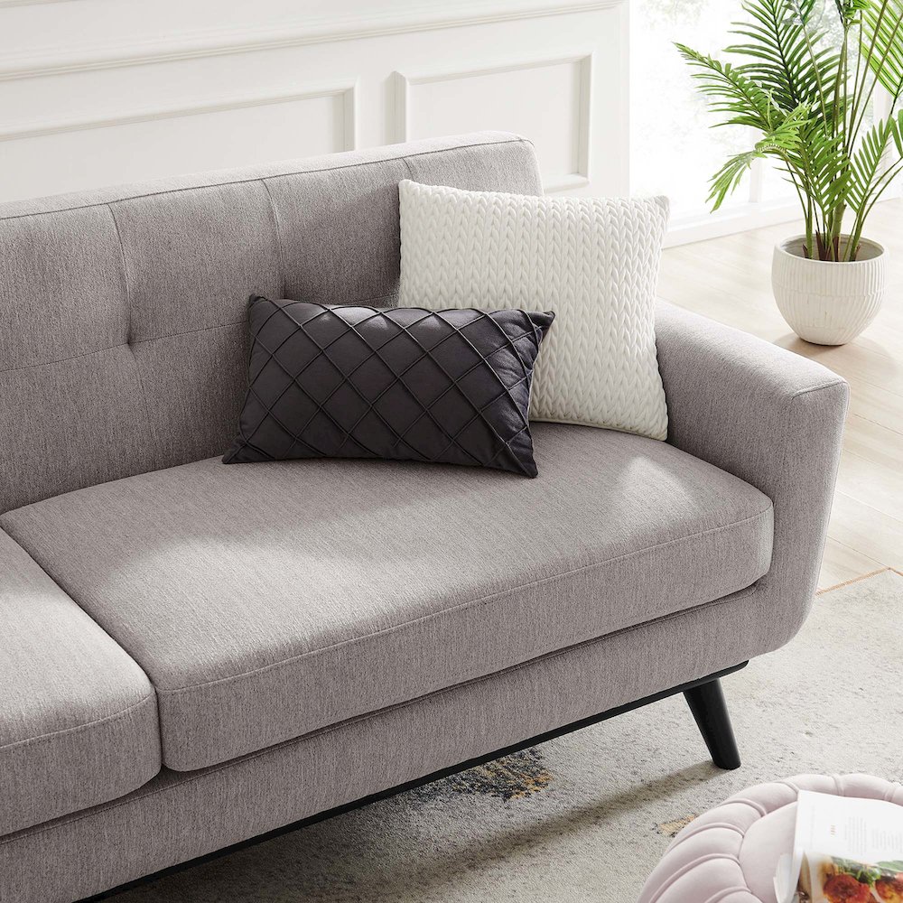 Engage Herringbone Fabric Sofa. Picture 8
