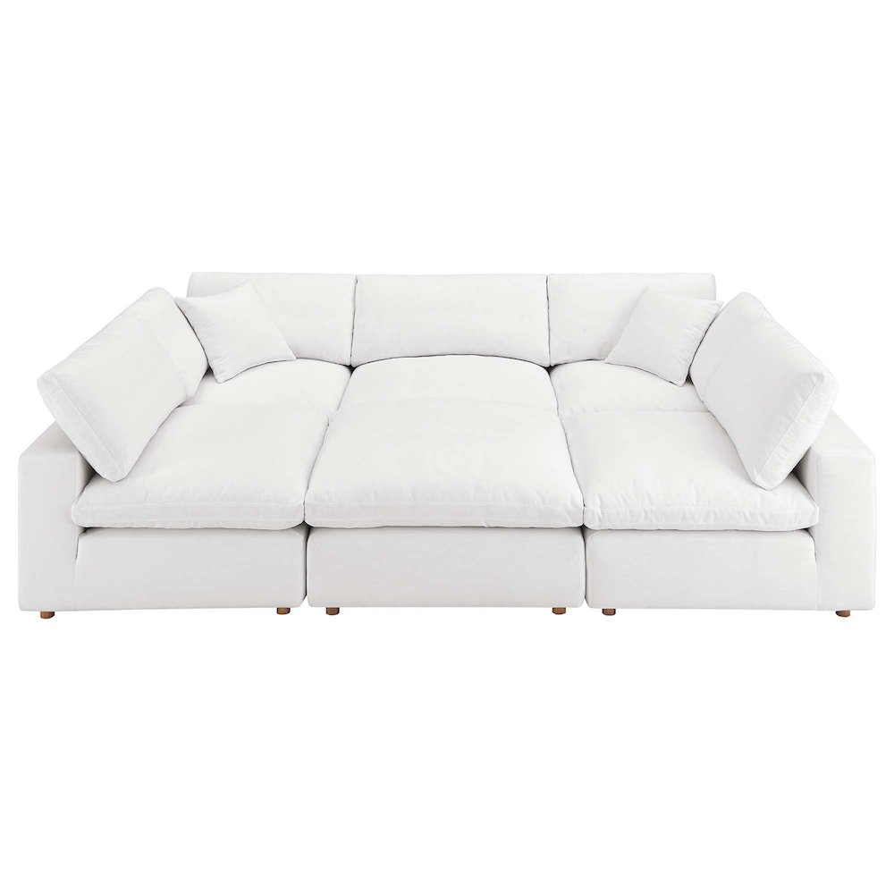 Commix 6-Piece Down Filled Overstuffed Sectional Sofa. Picture 1