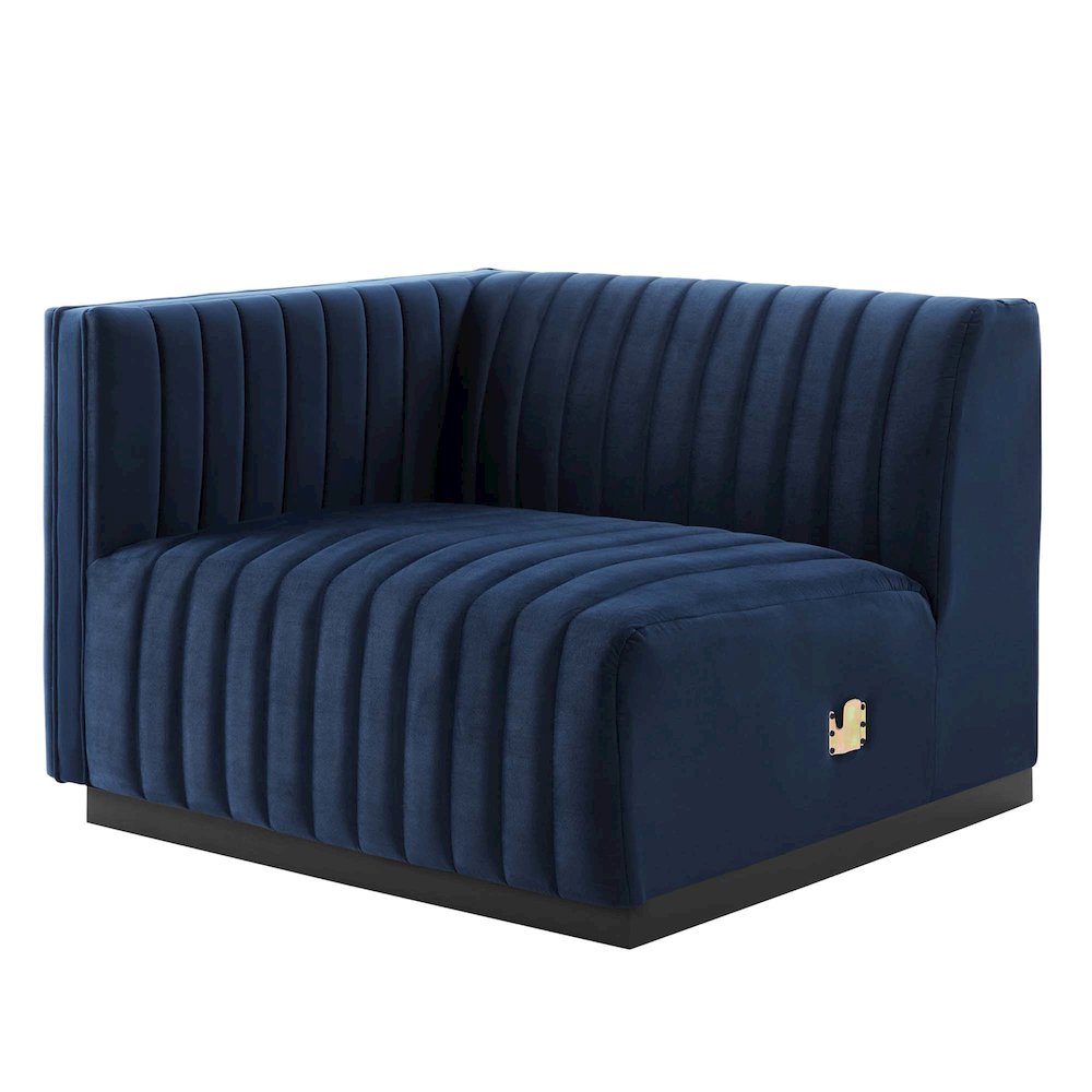 Conjure Channel Tufted Performance Velvet Loveseat. Picture 4
