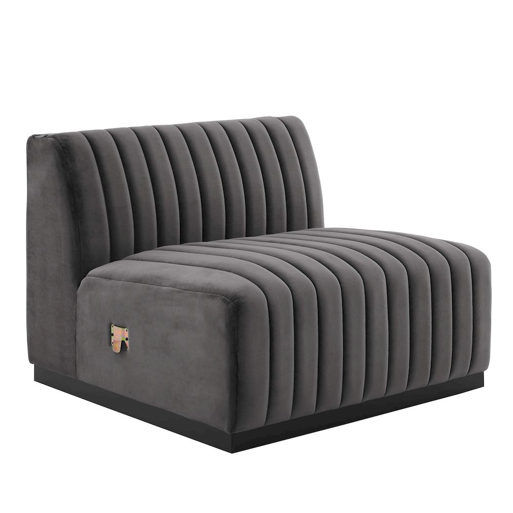 Conjure Channel Tufted Performance Velvet Sofa. Picture 7
