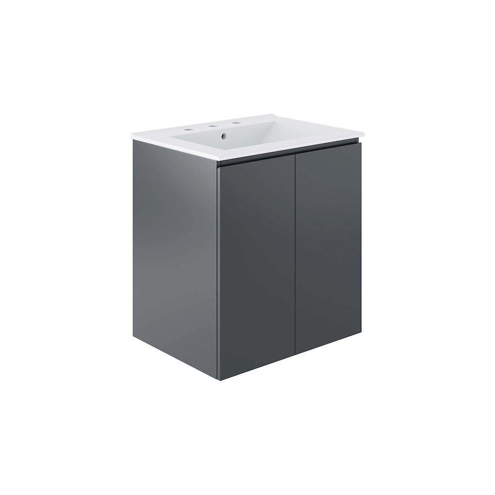 Bryn 24" Wall-Mount Bathroom Vanity. Picture 1