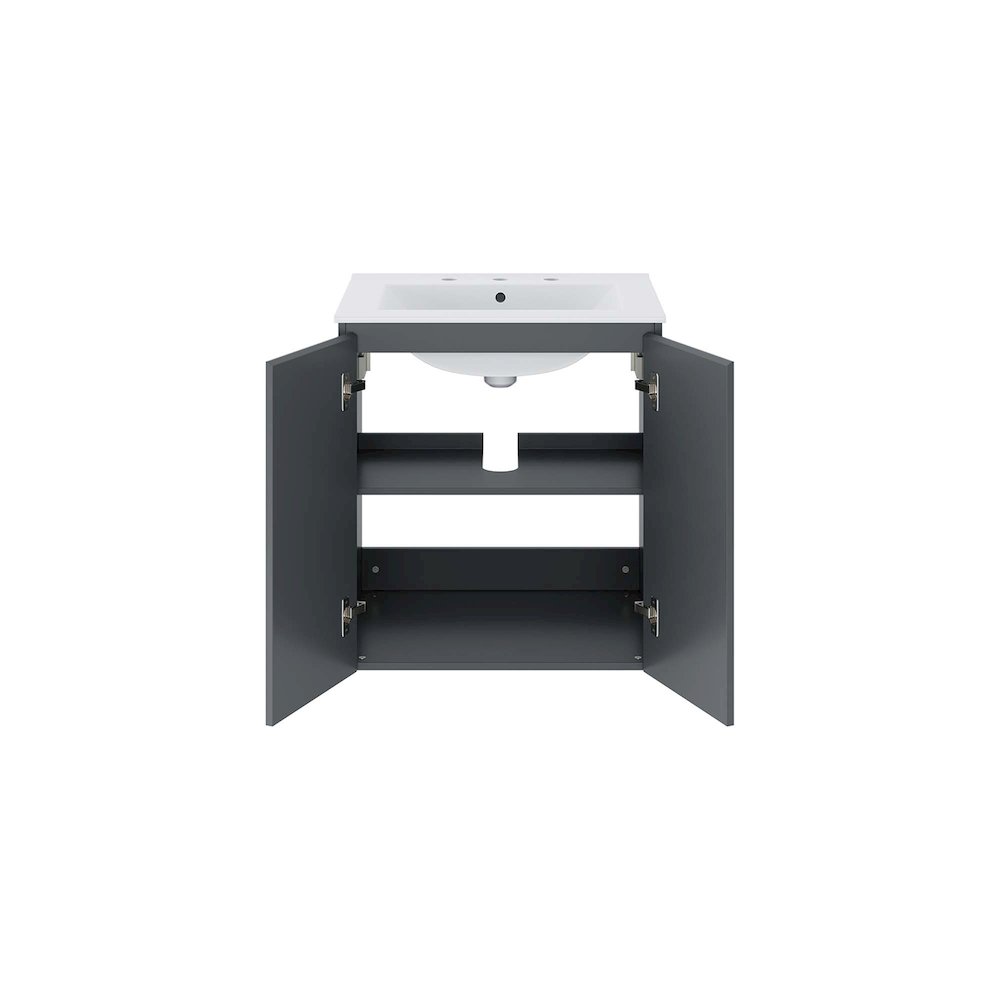 Bryn 24" Wall-Mount Bathroom Vanity. Picture 4