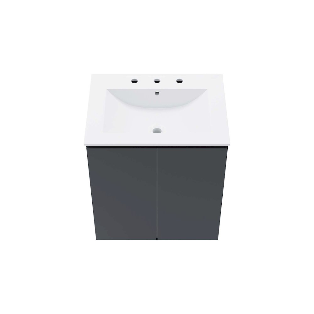 Bryn 24" Wall-Mount Bathroom Vanity. Picture 5
