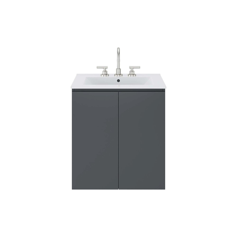 Bryn 24" Wall-Mount Bathroom Vanity. Picture 6