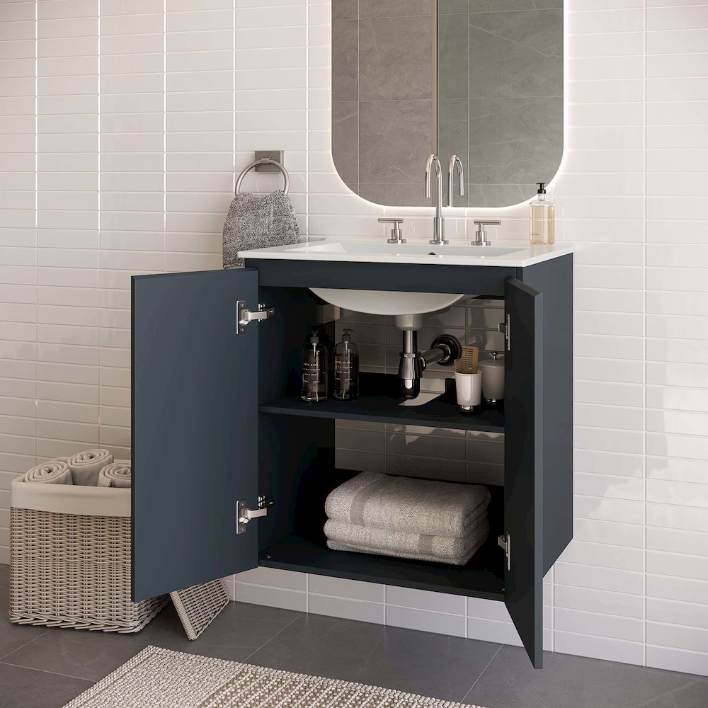 Bryn 24" Wall-Mount Bathroom Vanity. Picture 9