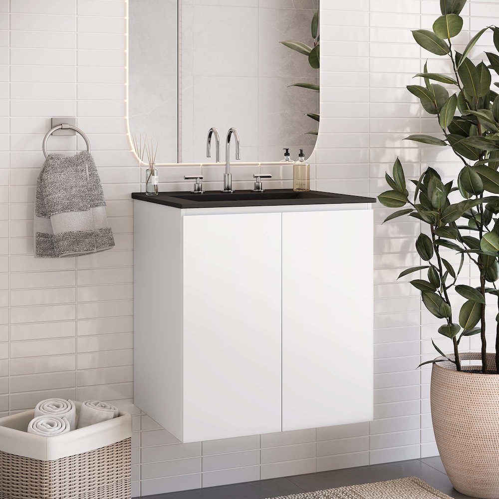 Bryn 24" Wall-Mount Bathroom Vanity. Picture 8