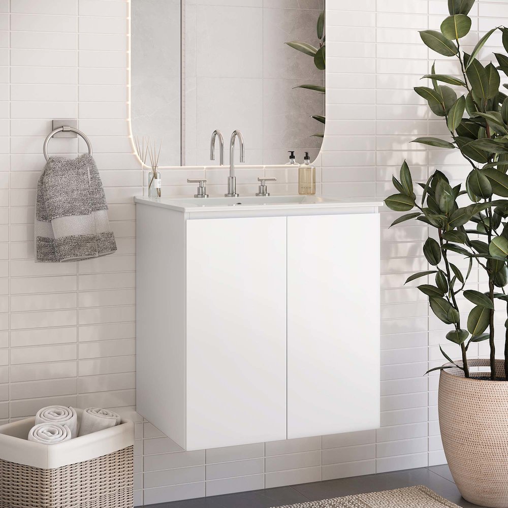 Bryn 24" Wall-Mount Bathroom Vanity. Picture 8