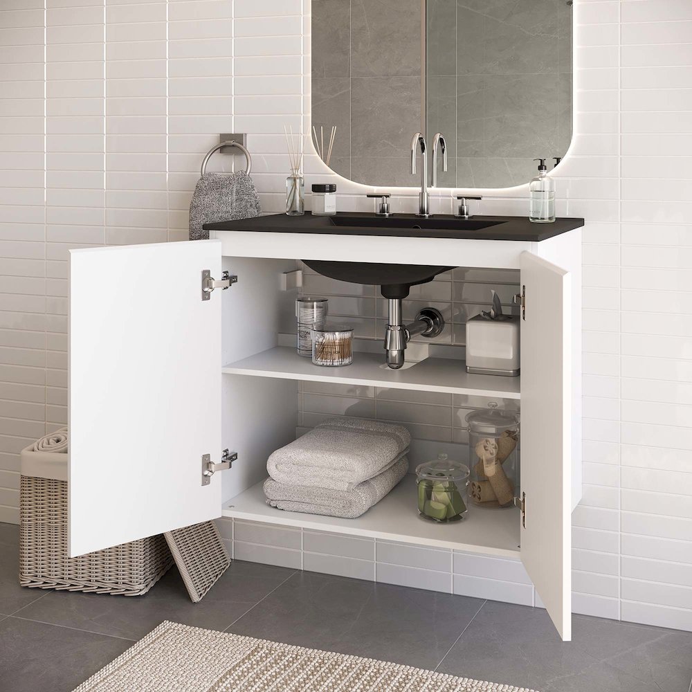 Bryn 30" Wall-Mount Bathroom Vanity. Picture 9