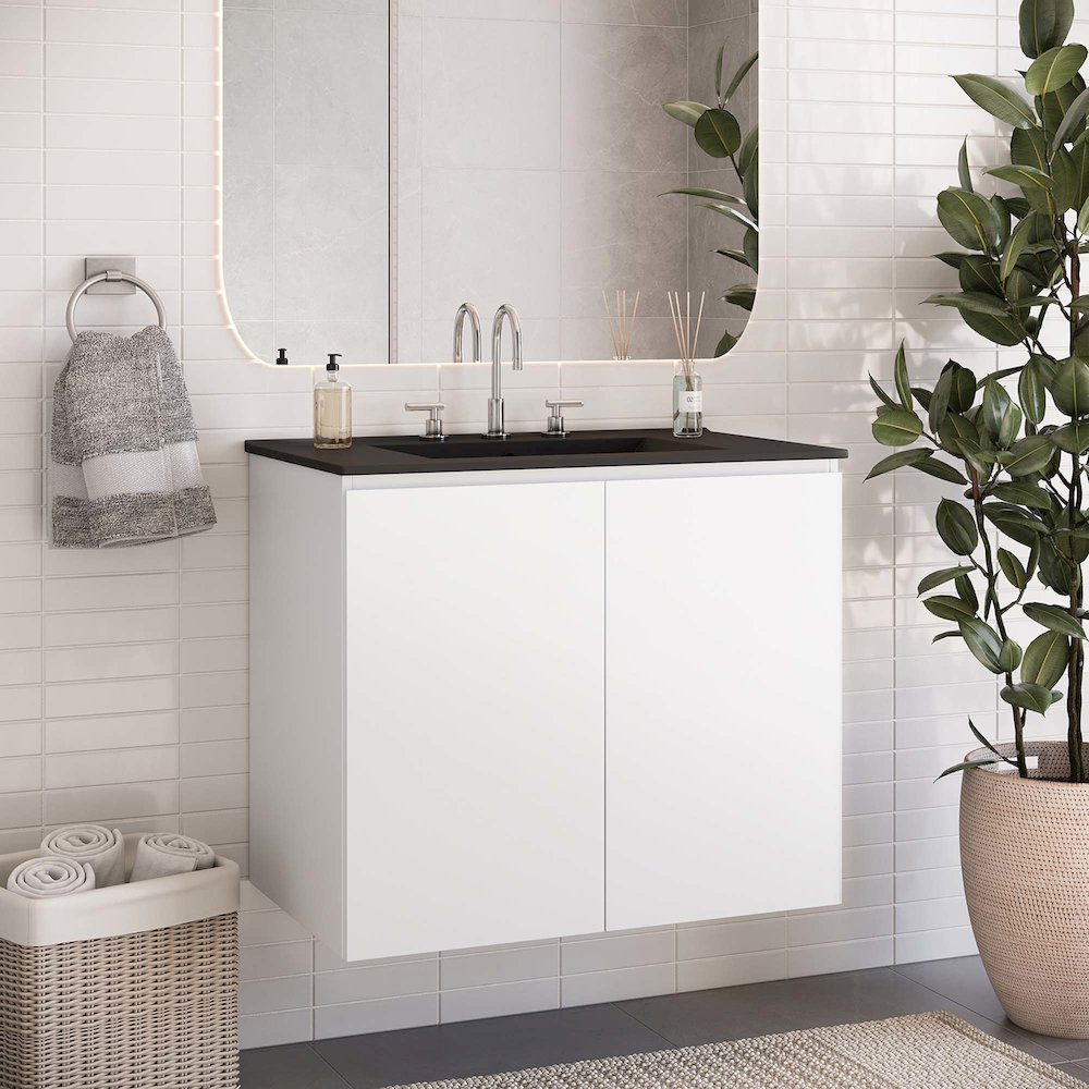 Bryn 30" Wall-Mount Bathroom Vanity. Picture 8