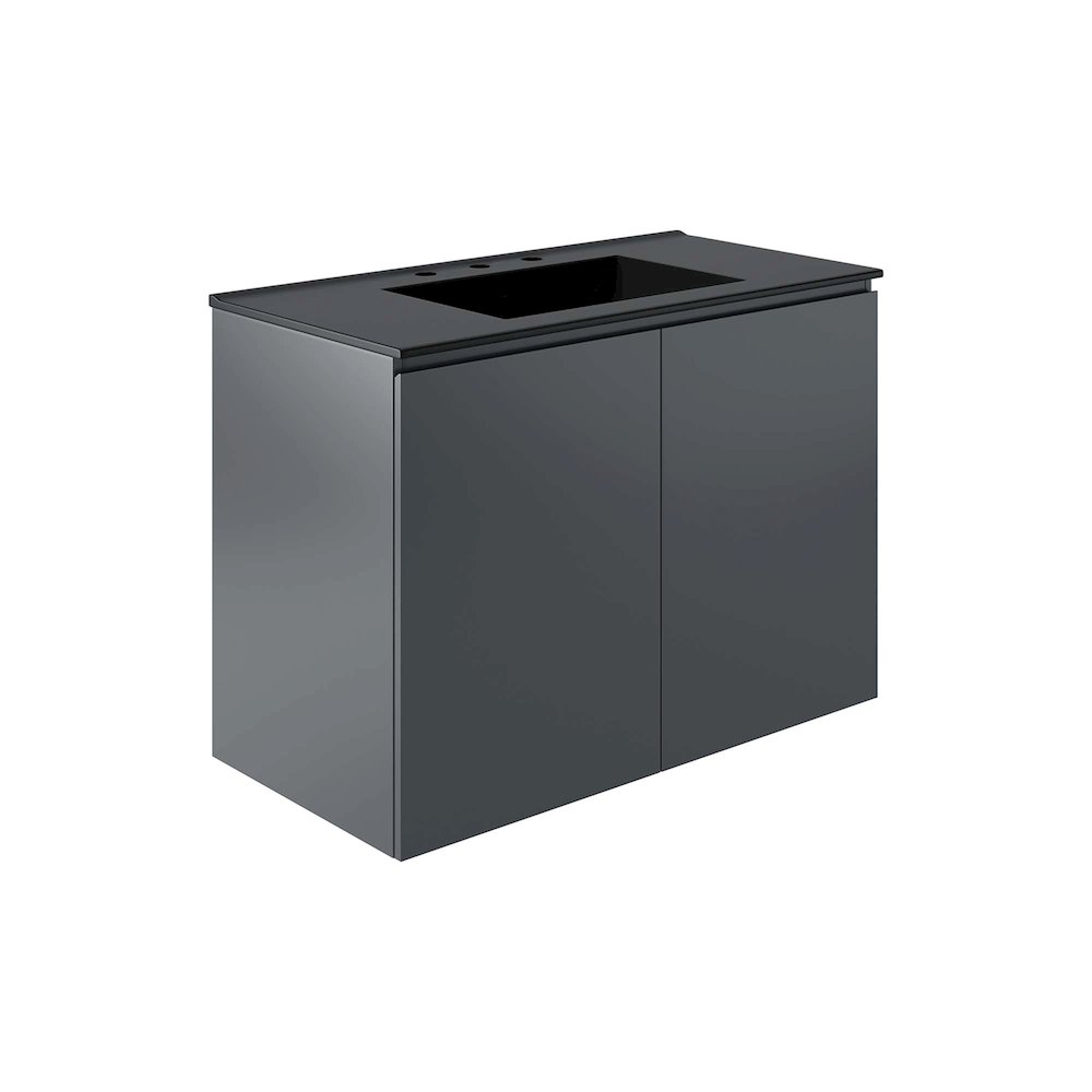 Bryn 36" Wall-Mount Bathroom Vanity. Picture 1