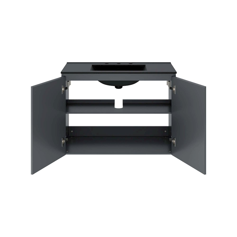 Bryn 36" Wall-Mount Bathroom Vanity. Picture 4