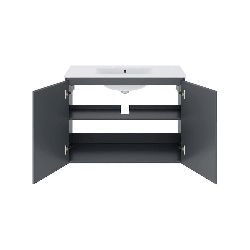 Bryn 36" Wall-Mount Bathroom Vanity. Picture 4