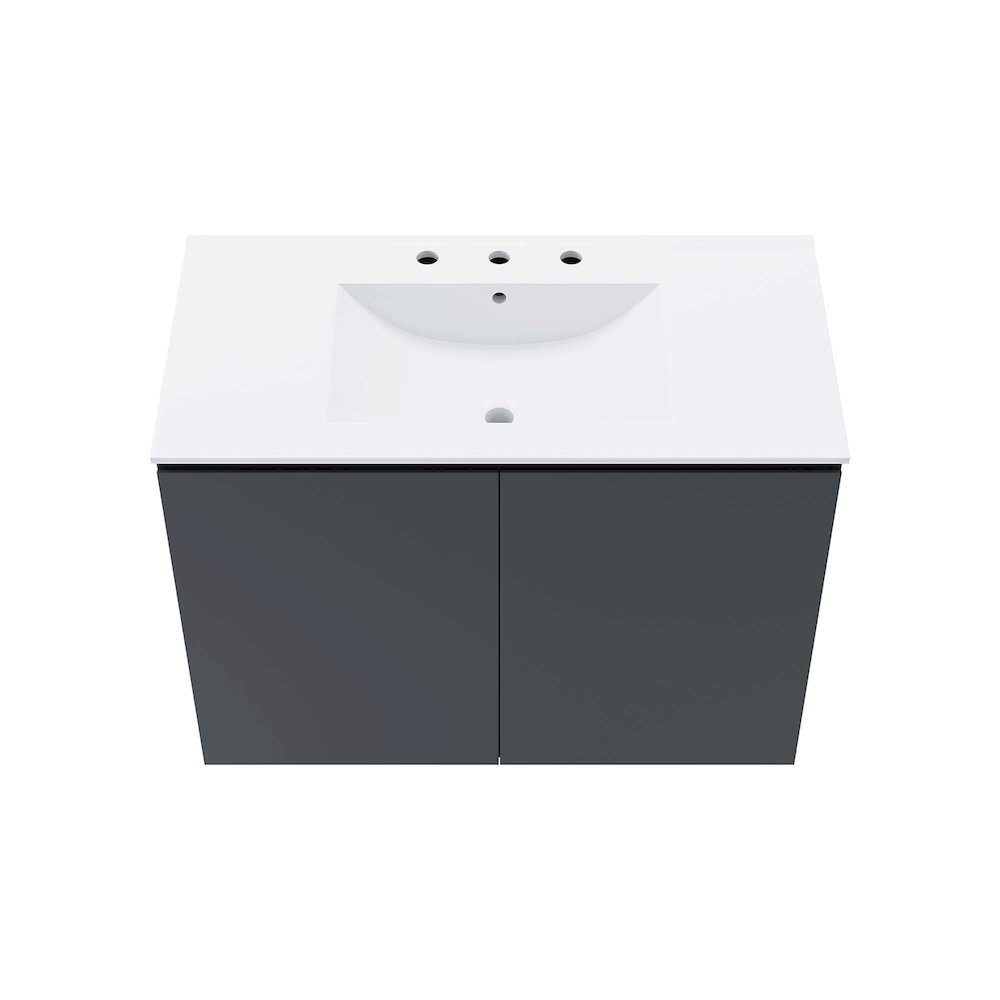 Bryn 36" Wall-Mount Bathroom Vanity. Picture 5
