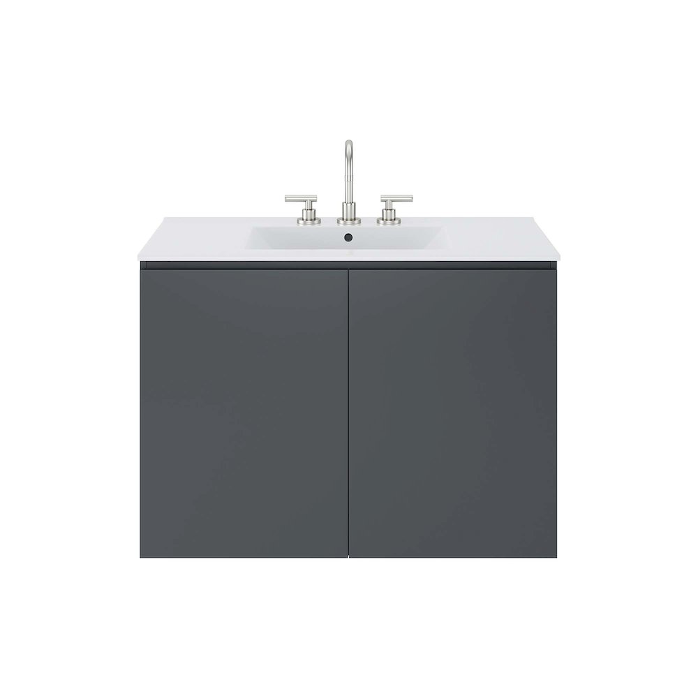 Bryn 36" Wall-Mount Bathroom Vanity. Picture 6