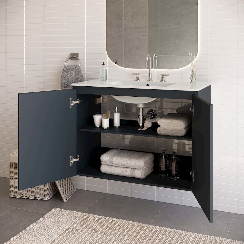 Bryn 36" Wall-Mount Bathroom Vanity. Picture 9
