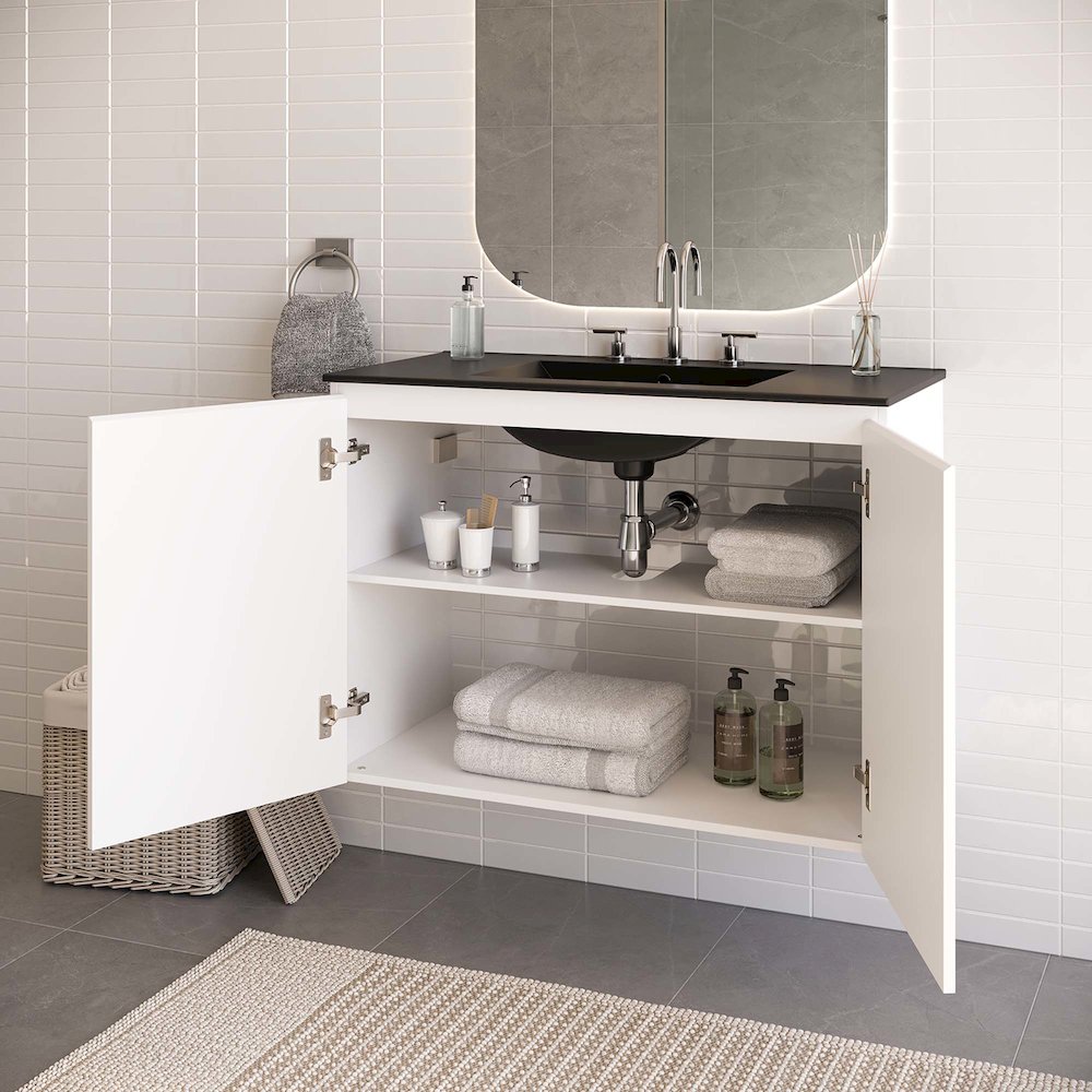 Bryn 36" Wall-Mount Bathroom Vanity. Picture 9