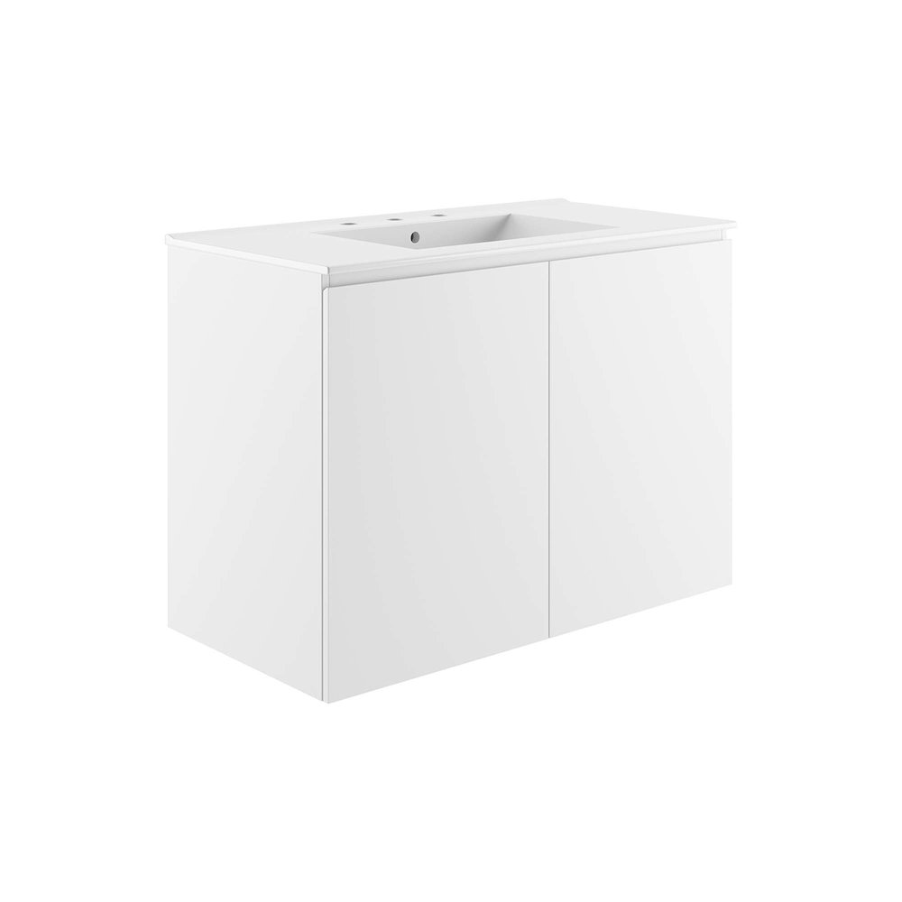 Bryn 36" Wall-Mount Bathroom Vanity. Picture 1