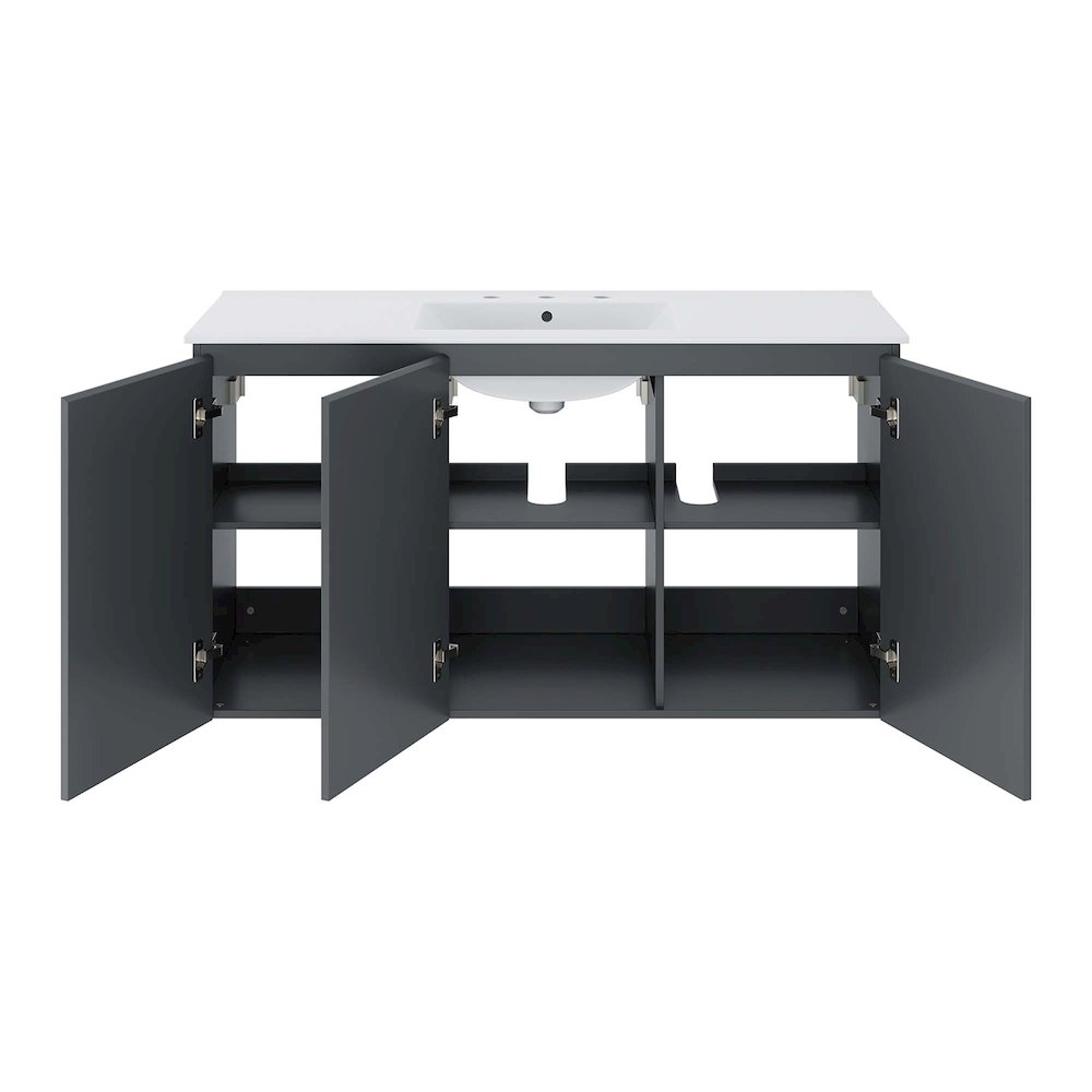 Bryn 48" Wall-Mount Bathroom Vanity. Picture 4