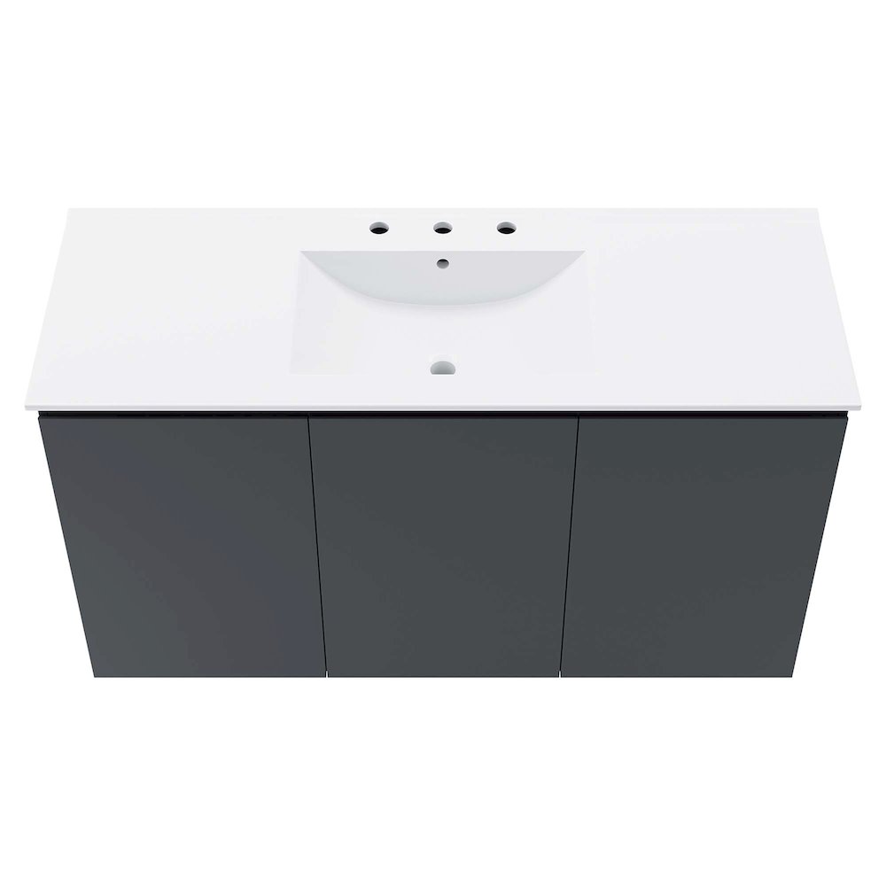 Bryn 48" Wall-Mount Bathroom Vanity. Picture 5