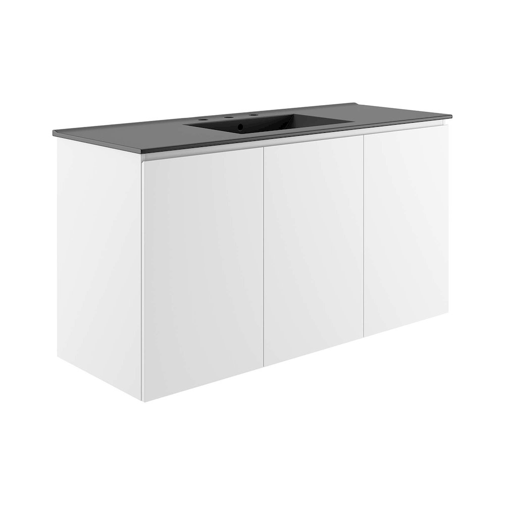 Bryn 48" Wall-Mount Bathroom Vanity. Picture 1