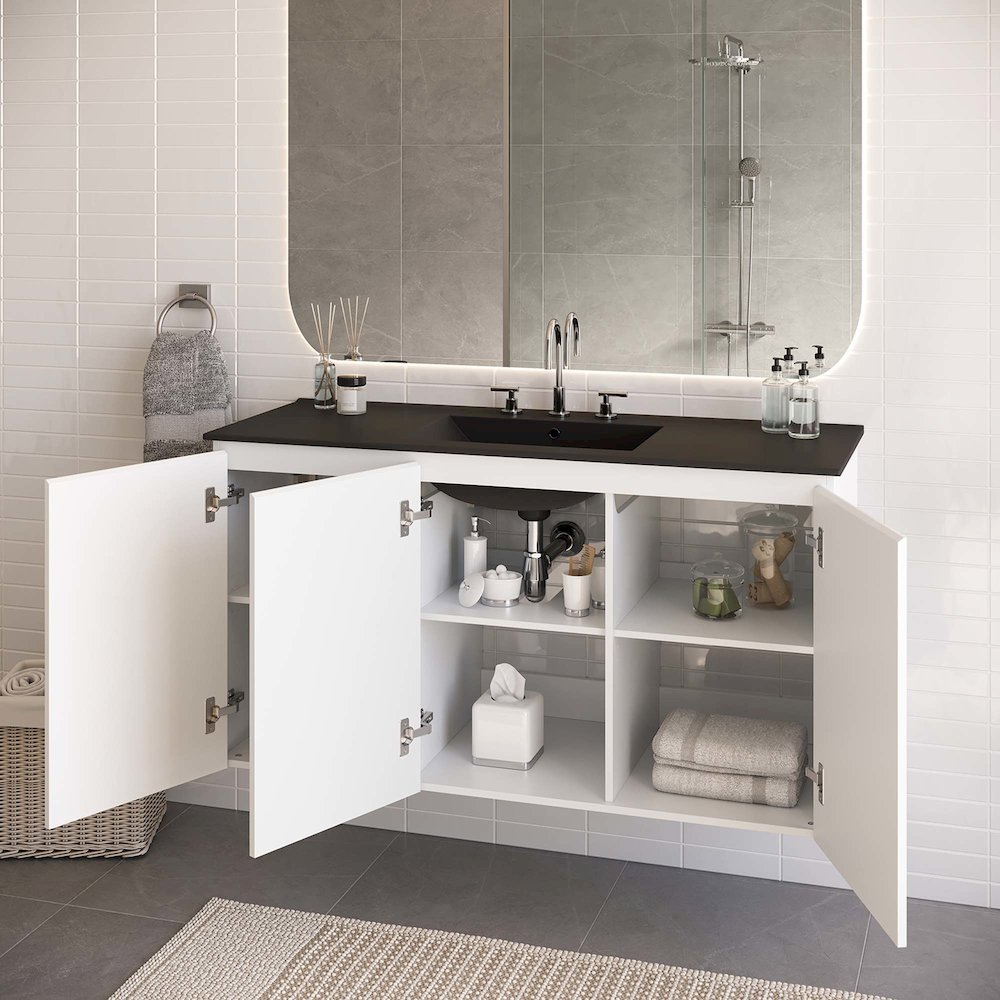 Bryn 48" Wall-Mount Bathroom Vanity. Picture 9