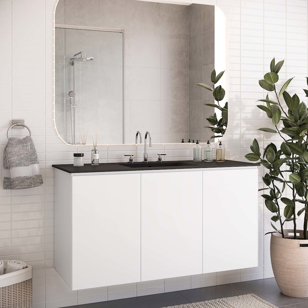 Bryn 48" Wall-Mount Bathroom Vanity. Picture 8