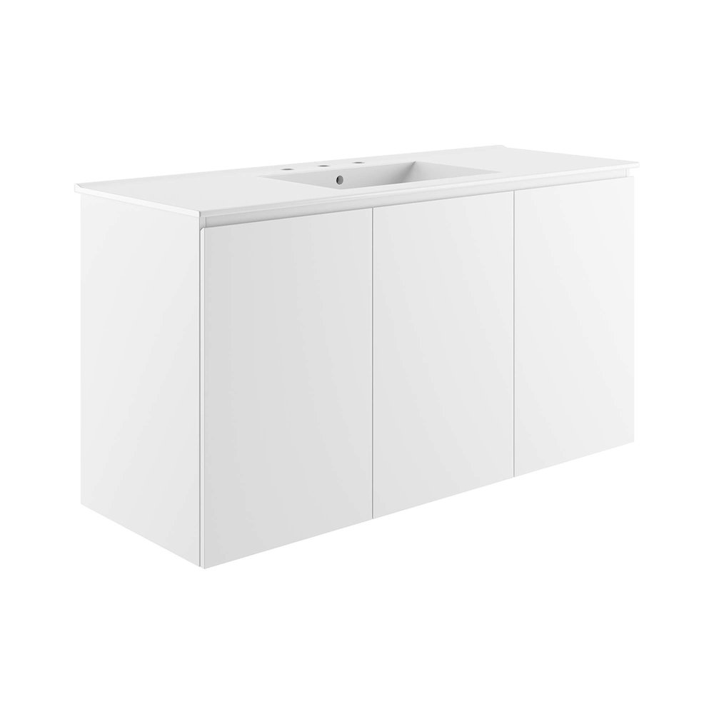 Bryn 48" Wall-Mount Bathroom Vanity. Picture 1