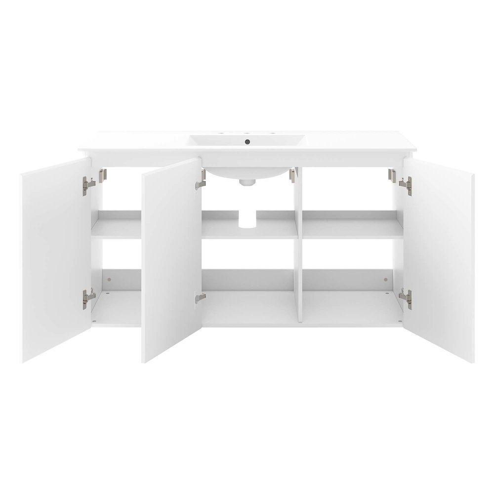 Bryn 48" Wall-Mount Bathroom Vanity. Picture 4
