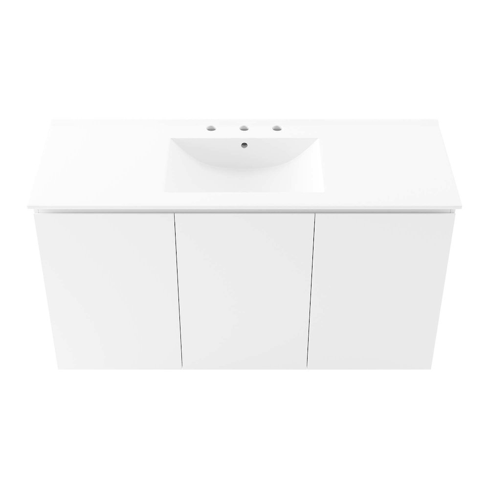Bryn 48" Wall-Mount Bathroom Vanity. Picture 5