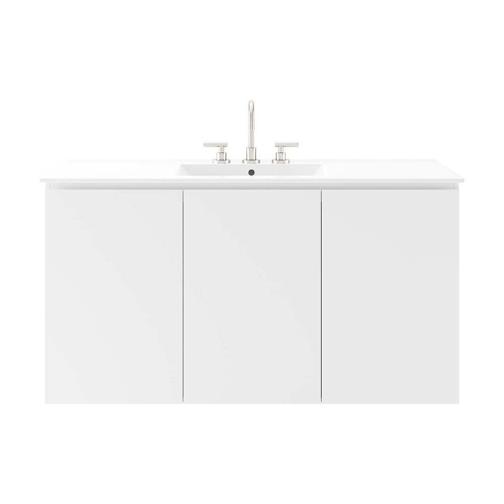 Bryn 48" Wall-Mount Bathroom Vanity. Picture 6