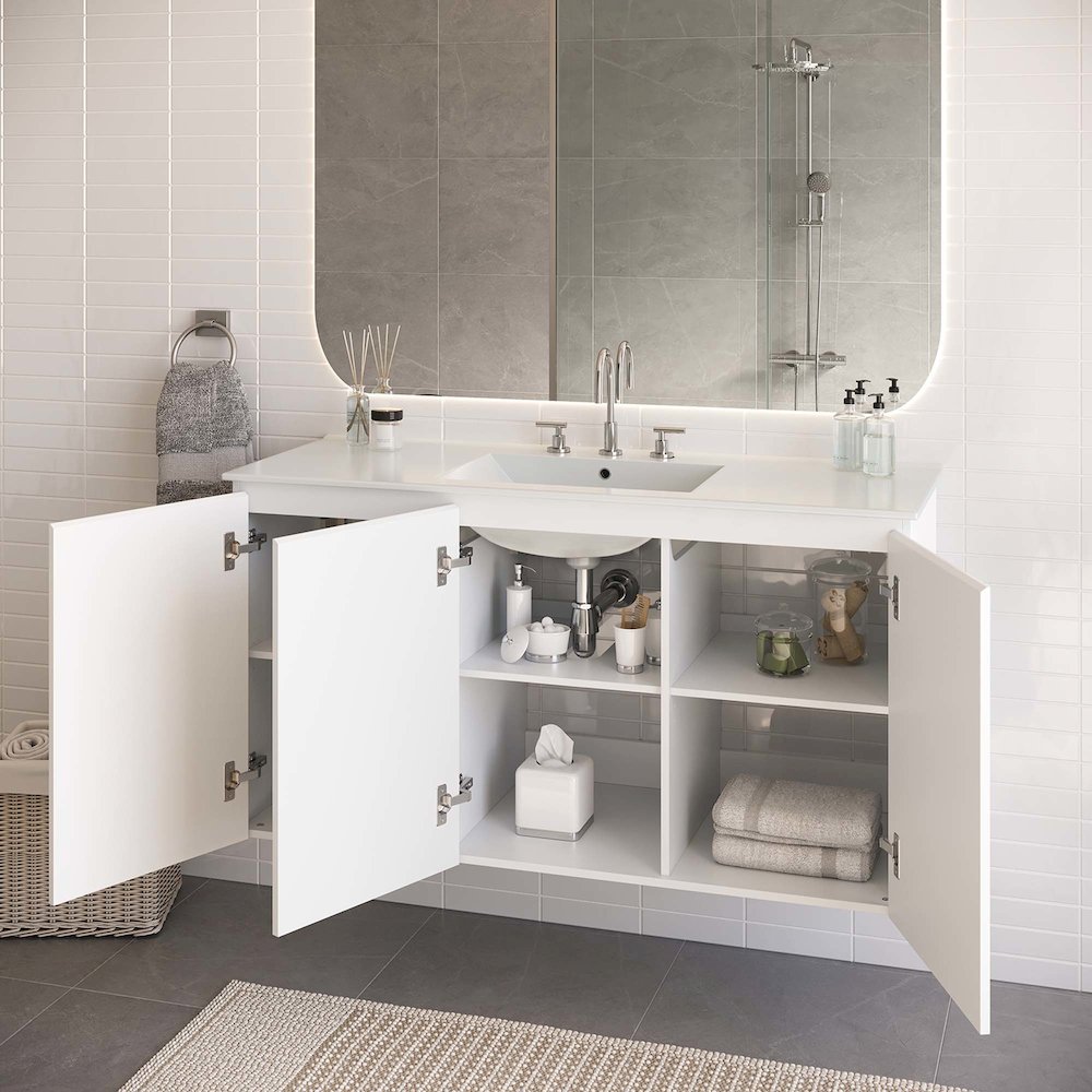 Bryn 48" Wall-Mount Bathroom Vanity. Picture 9