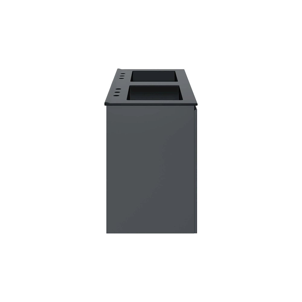 Bryn 48" Wall-Mount Double Sink Bathroom Vanity. Picture 3