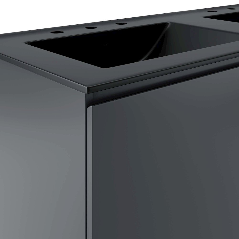 Bryn 48" Wall-Mount Double Sink Bathroom Vanity. Picture 7