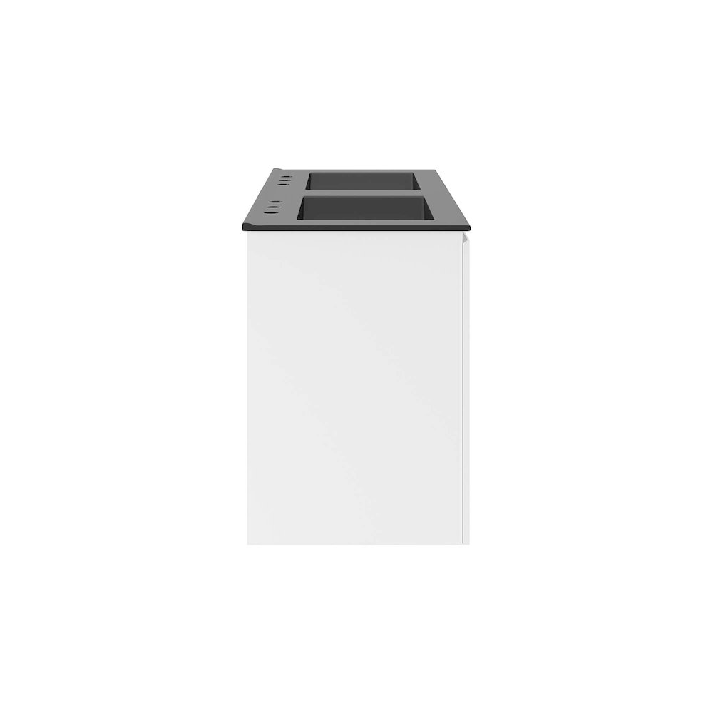 Bryn 48" Wall-Mount Double Sink Bathroom Vanity. Picture 3