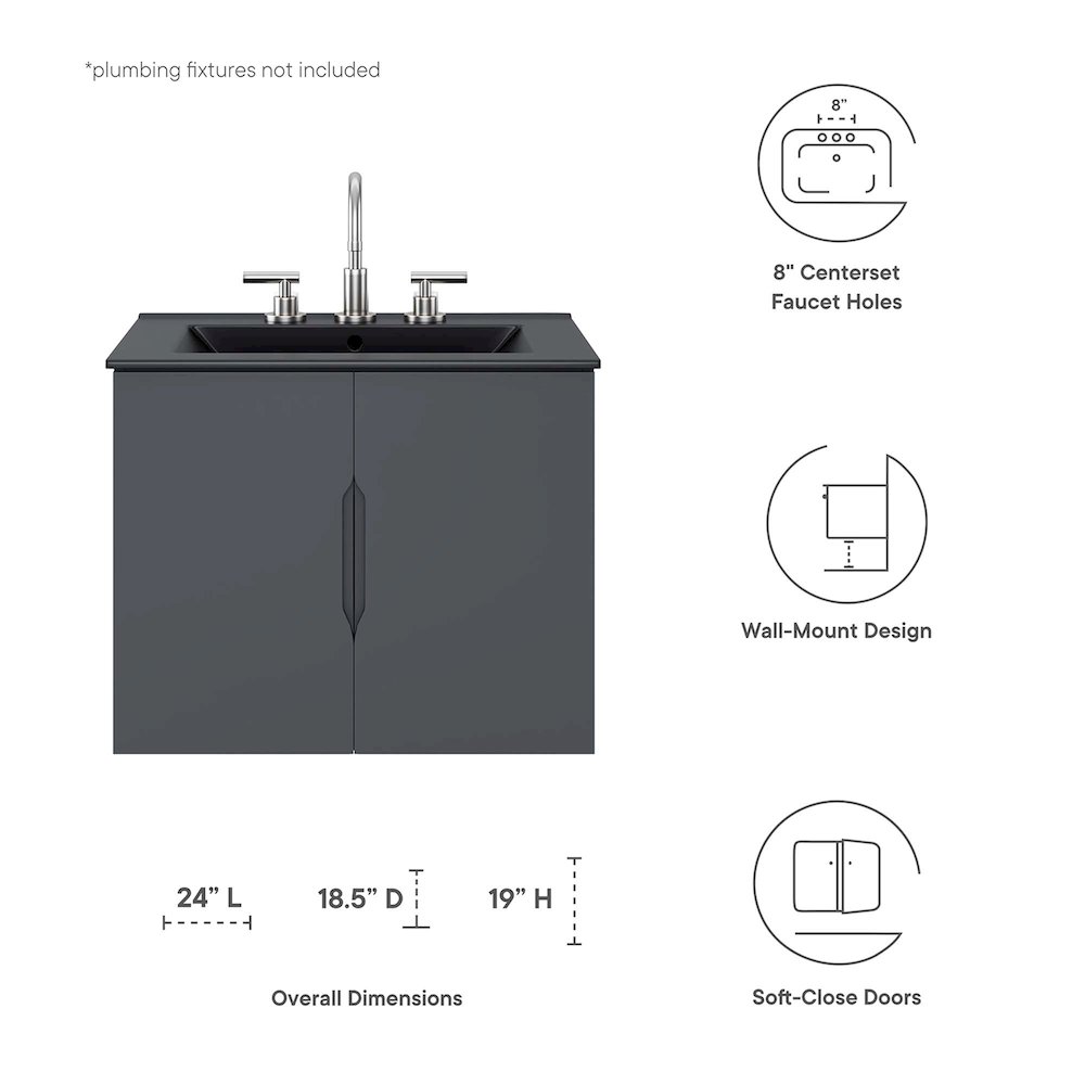 Vitality 24" Bathroom Vanity. Picture 2