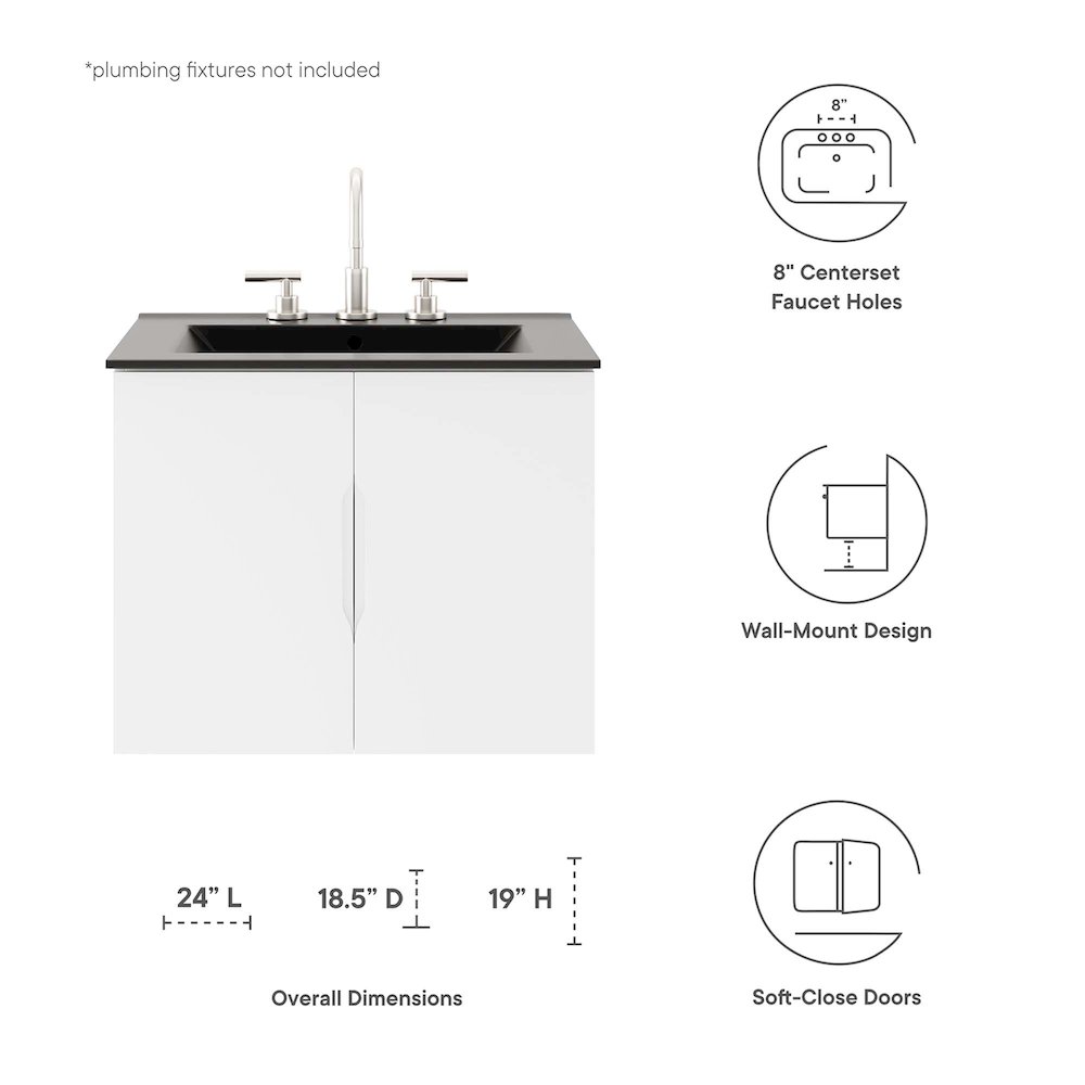 Vitality 24" Bathroom Vanity. Picture 2
