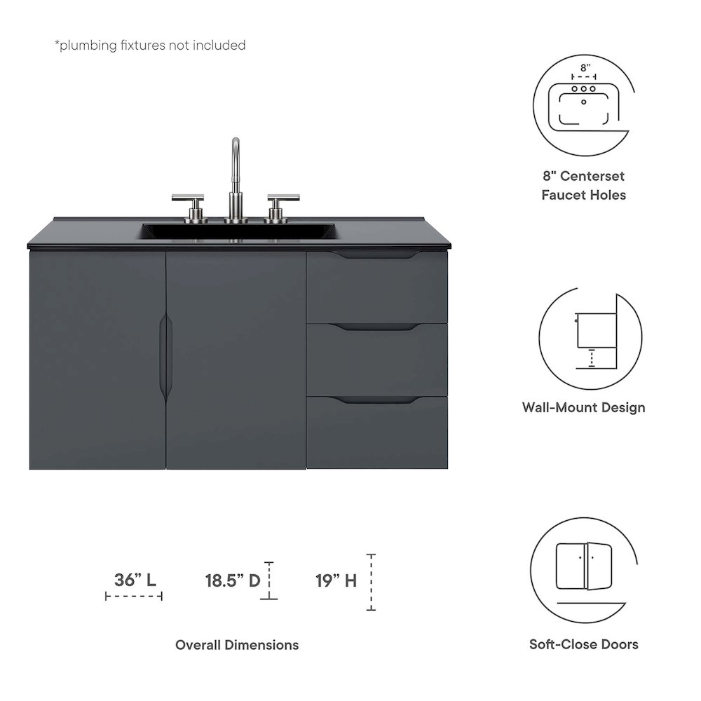 Vitality 36" Bathroom Vanity. Picture 2