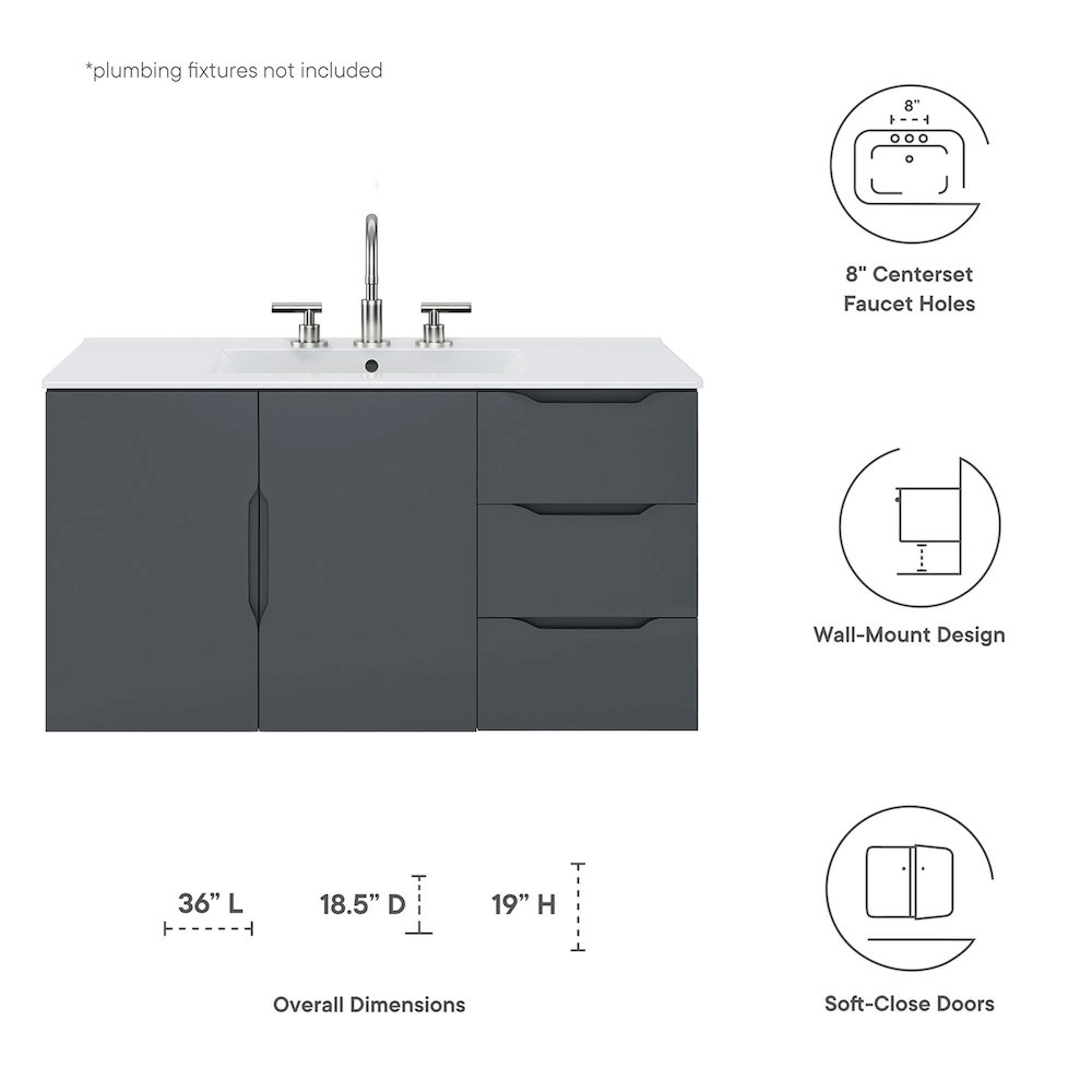 Vitality 36" Bathroom Vanity. Picture 2