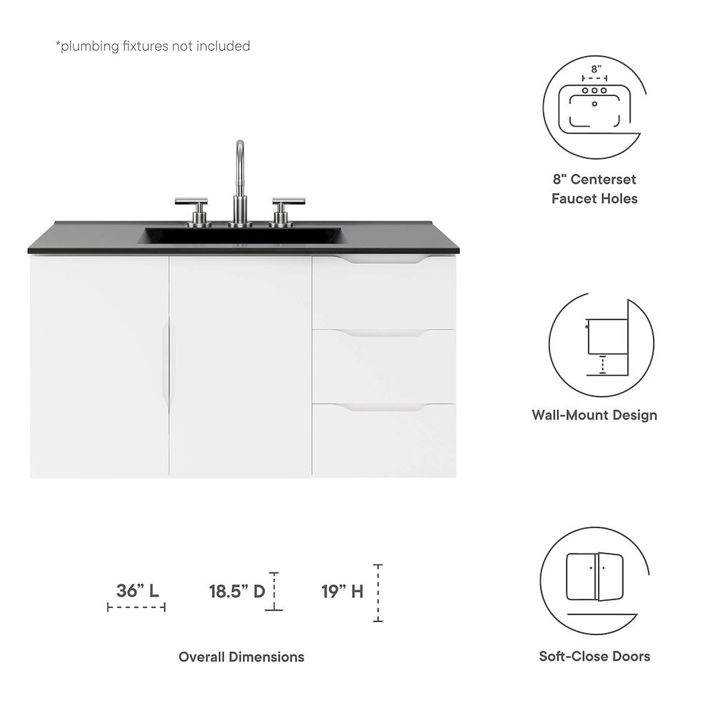 Vitality 36" Bathroom Vanity. Picture 2