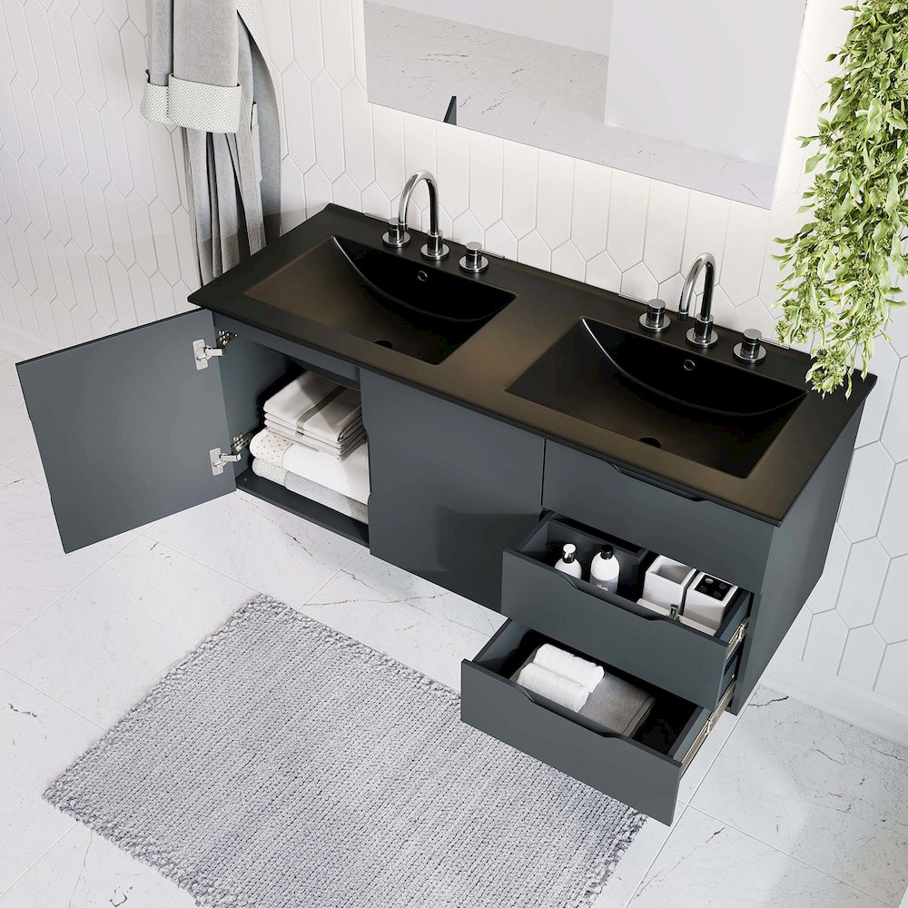 Vitality 48" Double Sink Bathroom Vanity. Picture 9