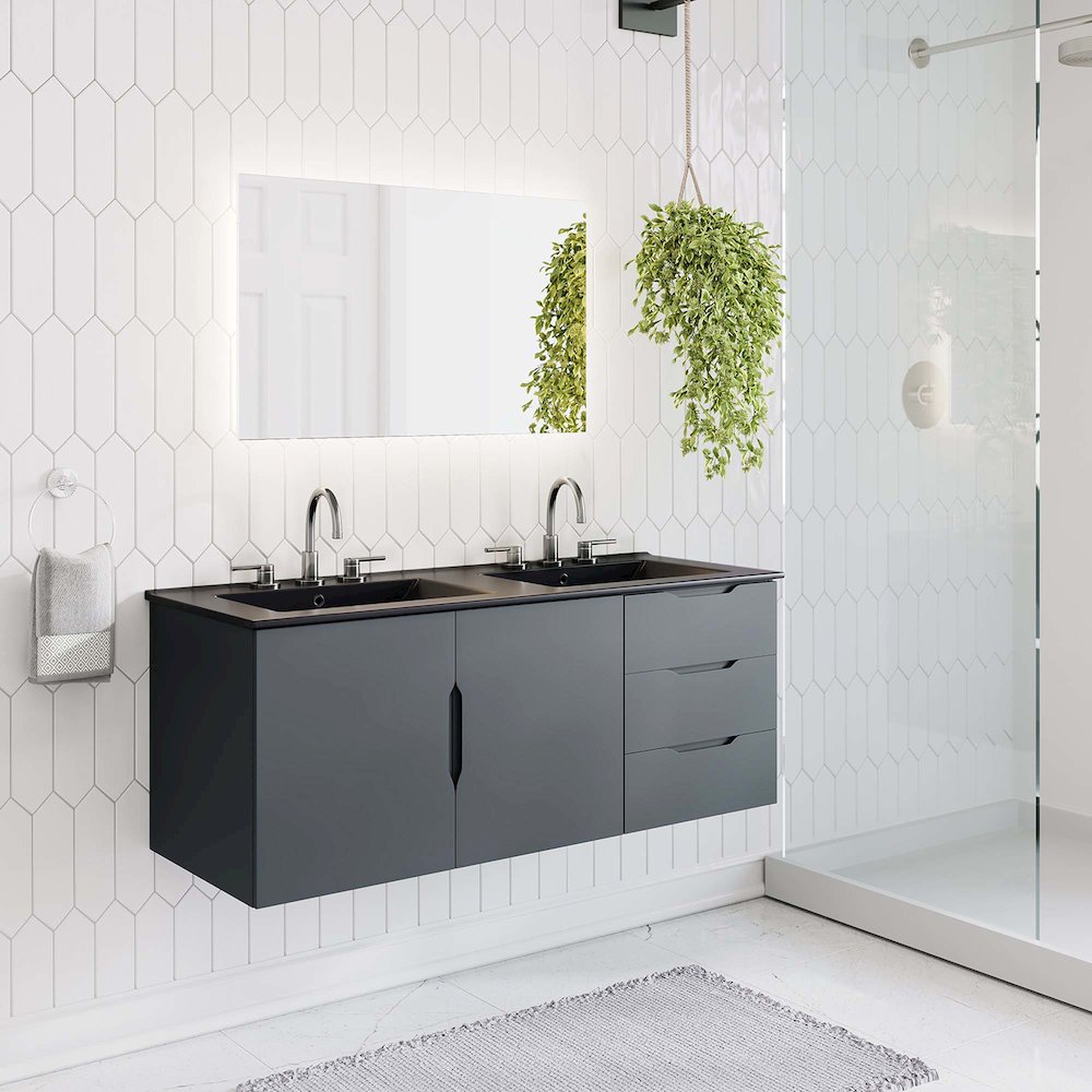Vitality 48" Double Sink Bathroom Vanity. Picture 8