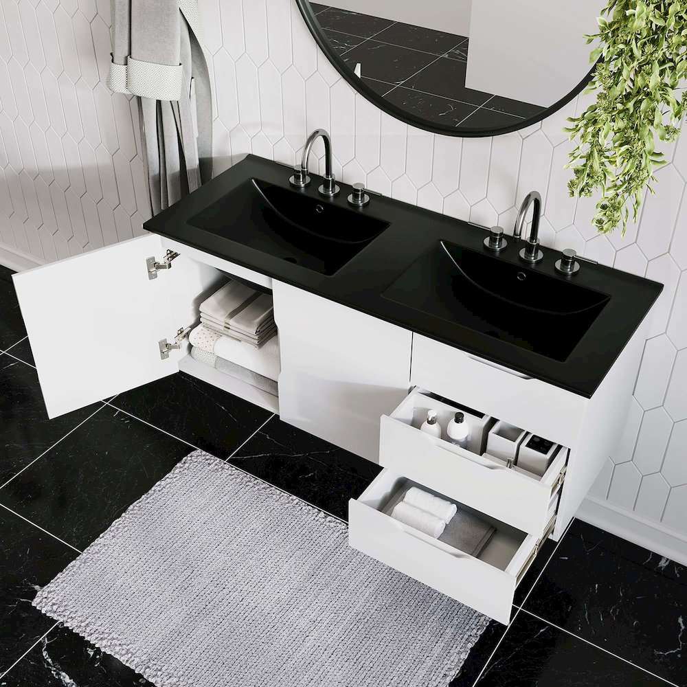 Vitality 48" Double Sink Bathroom Vanity. Picture 9